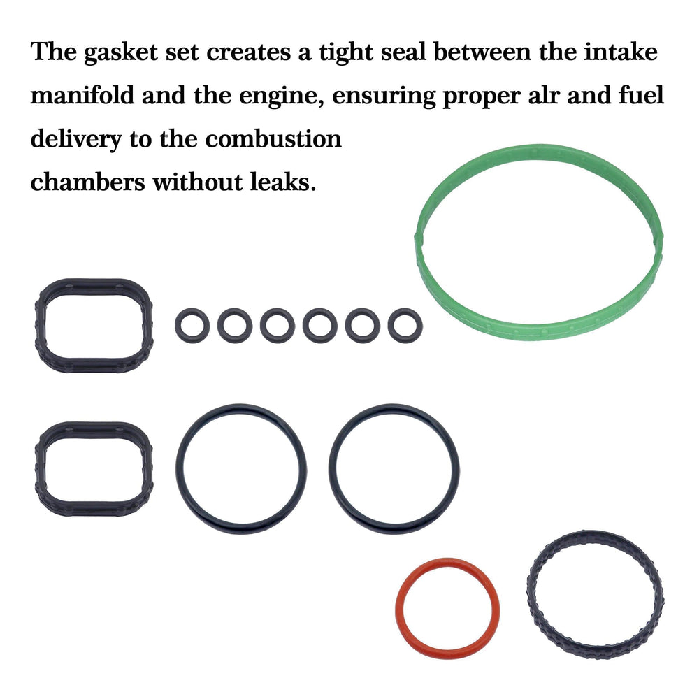 Panwarmoll gasket set installed on a vehicle engine bay
