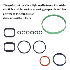 Panwarmoll gasket set installed on a vehicle engine bay