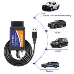PARANNIC ELM327 USB FORScan with Windows software compatibility for easy diagnostics.