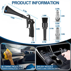 PARAROSE car cleaning gun aluminum body resists wear and heat