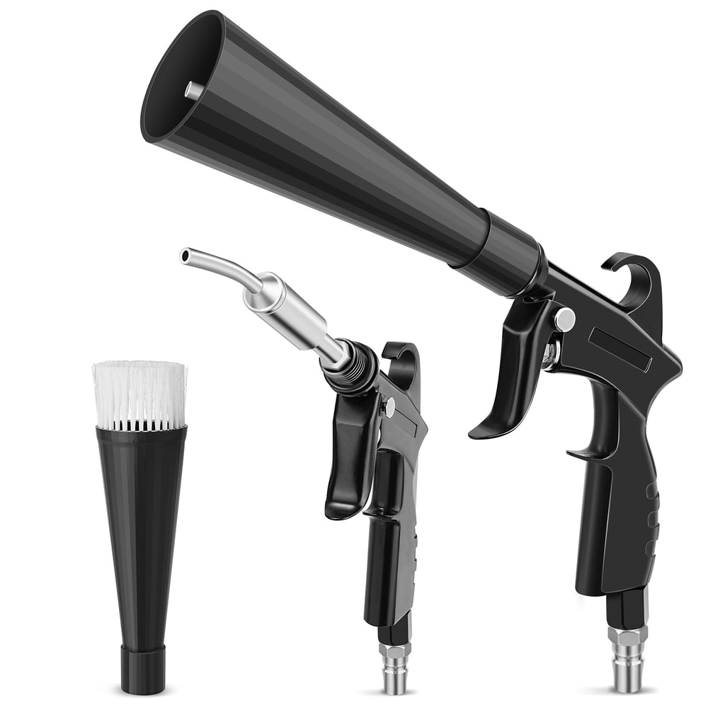 PARAROSE detailing gun interior blower cleans dashboards and upholstery quickly and efficiently.