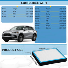 Parfyter CF11182 cabin air filter installed to improve air quality on daily drives.