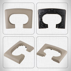 Durable ABS material used in the brown center console pad