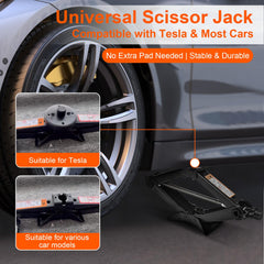 PARGAGAM Tesla jack pads aligning securely with the jack