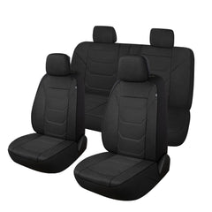 Pariiaotin 3D air mesh seat cover front view provides breathable protection.