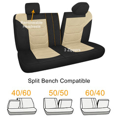 Pariiaotin 3D air mesh seat cover stretch-fit demonstration in car