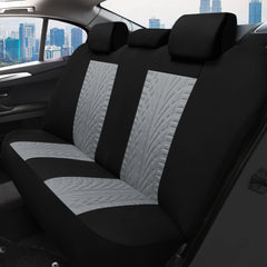 Pariitadin seat cover material closeup shows foam layer and breathable mesh.