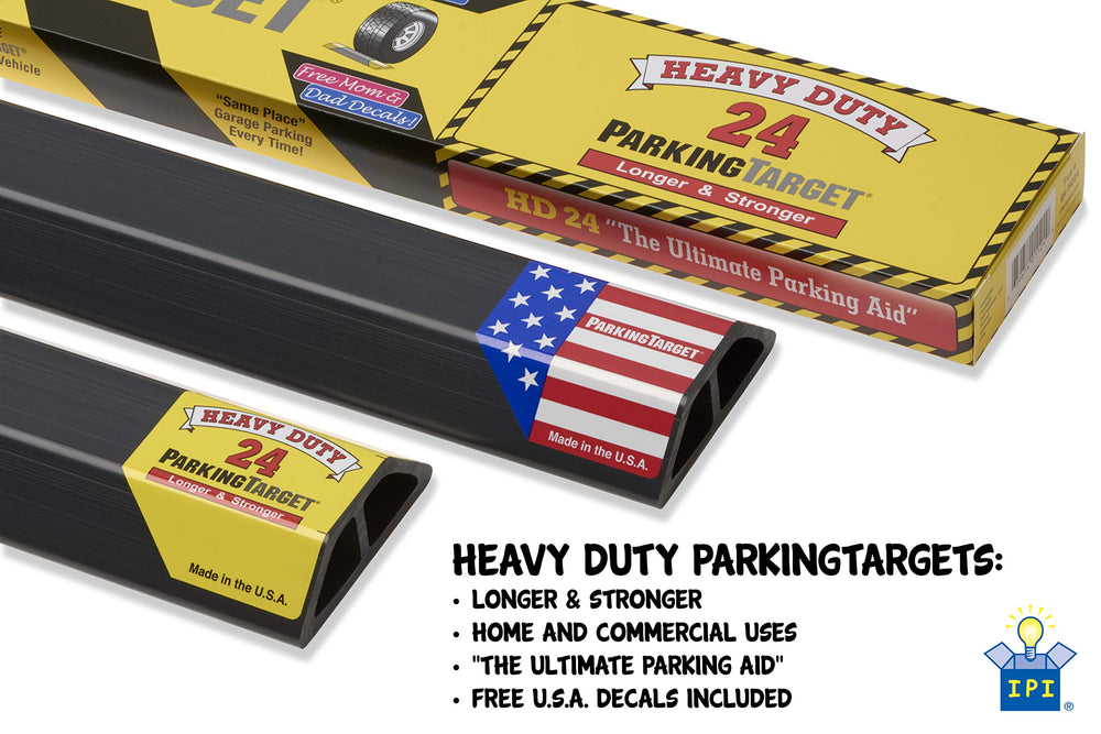 ParkingTarget clear guide helps minimize wall contact during parking.