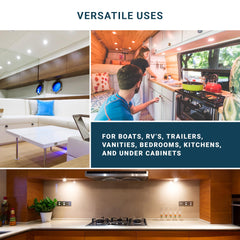 Parmida RV dome light suits motorhomes, campers, boats, and cabins.