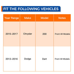 PAROD hub assembly compatible with 2015-2016 Chrysler 200 for reliable fit.