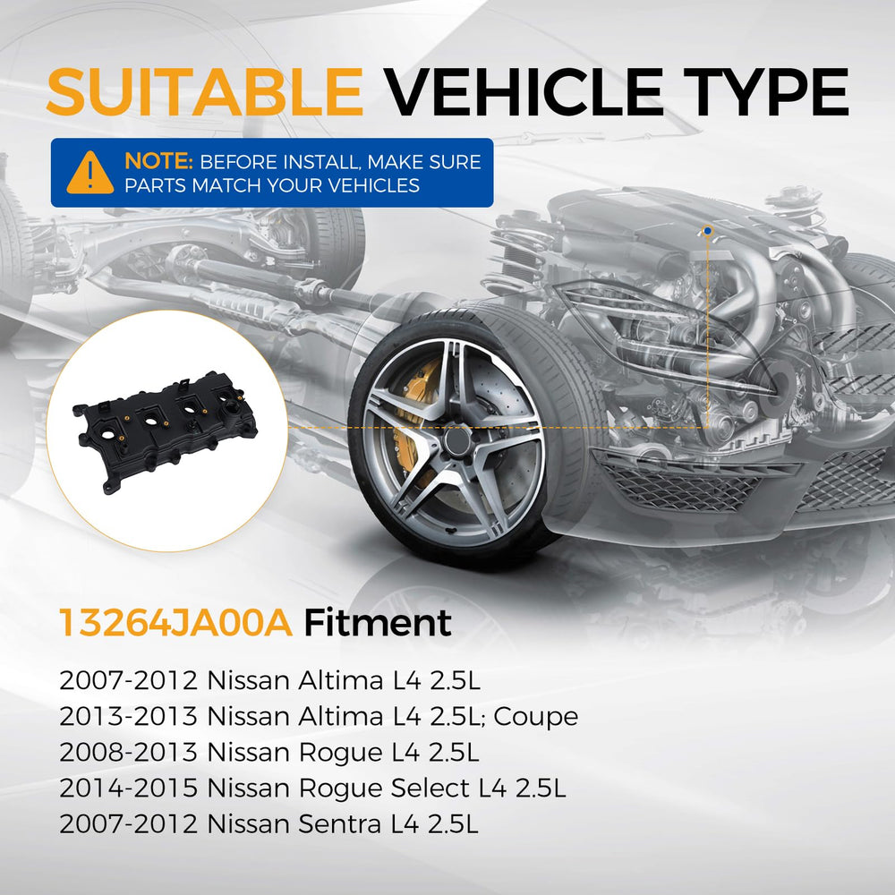 PAROD valve cover fitment with 2007-2012 Altima ensures proper engine compatibility.