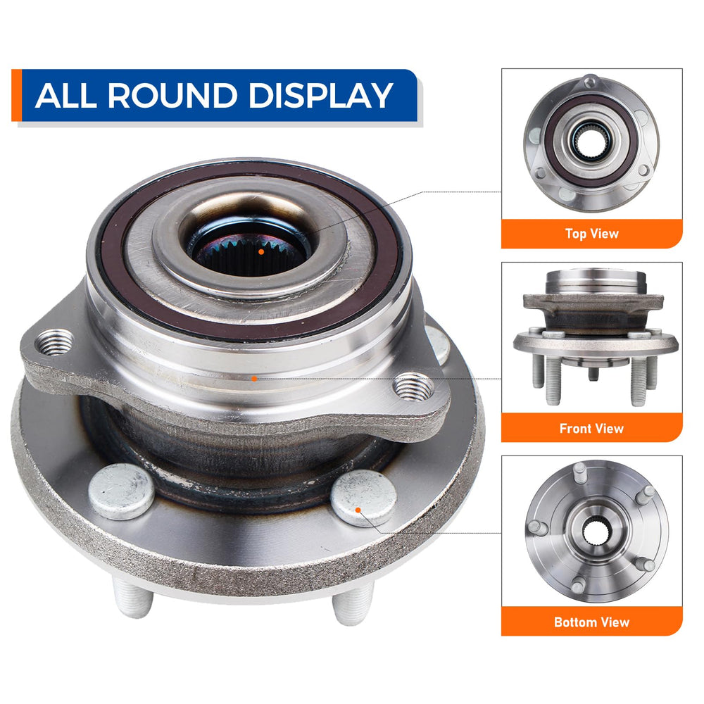 Parod front wheel hub assembly for Dodge Durango reduces road noise and improves handling.