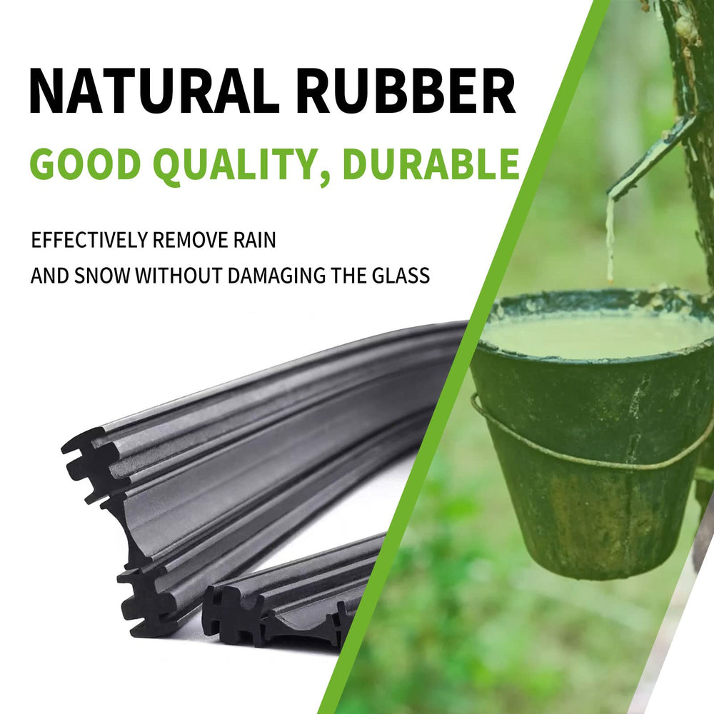 PARRATI dual-spring pressure delivers uniform windshield contact for wiping