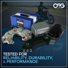 Parts Player ignition control module label close-up confirms product and compatibility.