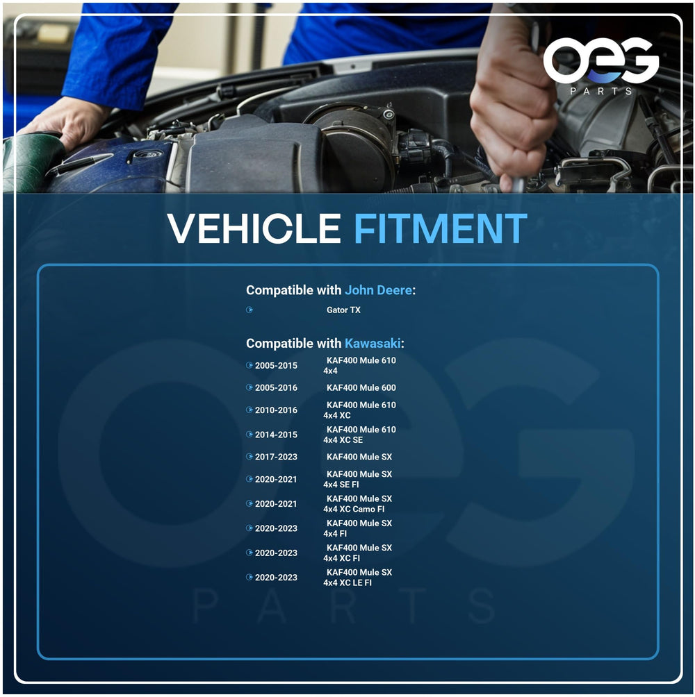 Parts Player OEG starter packaging, ready-to-install kit for Kawasaki Mule SX