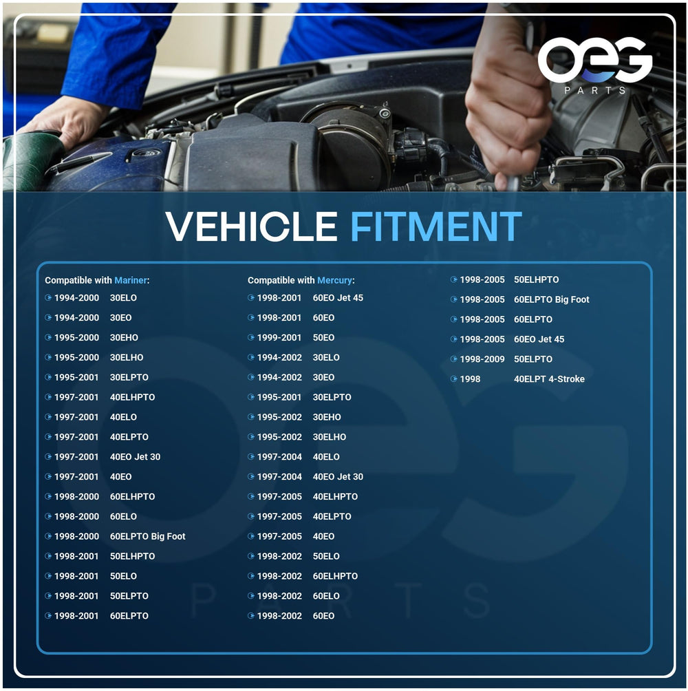 Parts Player OEG starter 12V compatibility supports common outboard electrical systems