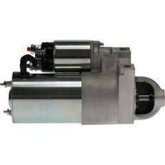 Parts Player starter Mercruiser side view highlights slim profile for engine bay fit.
