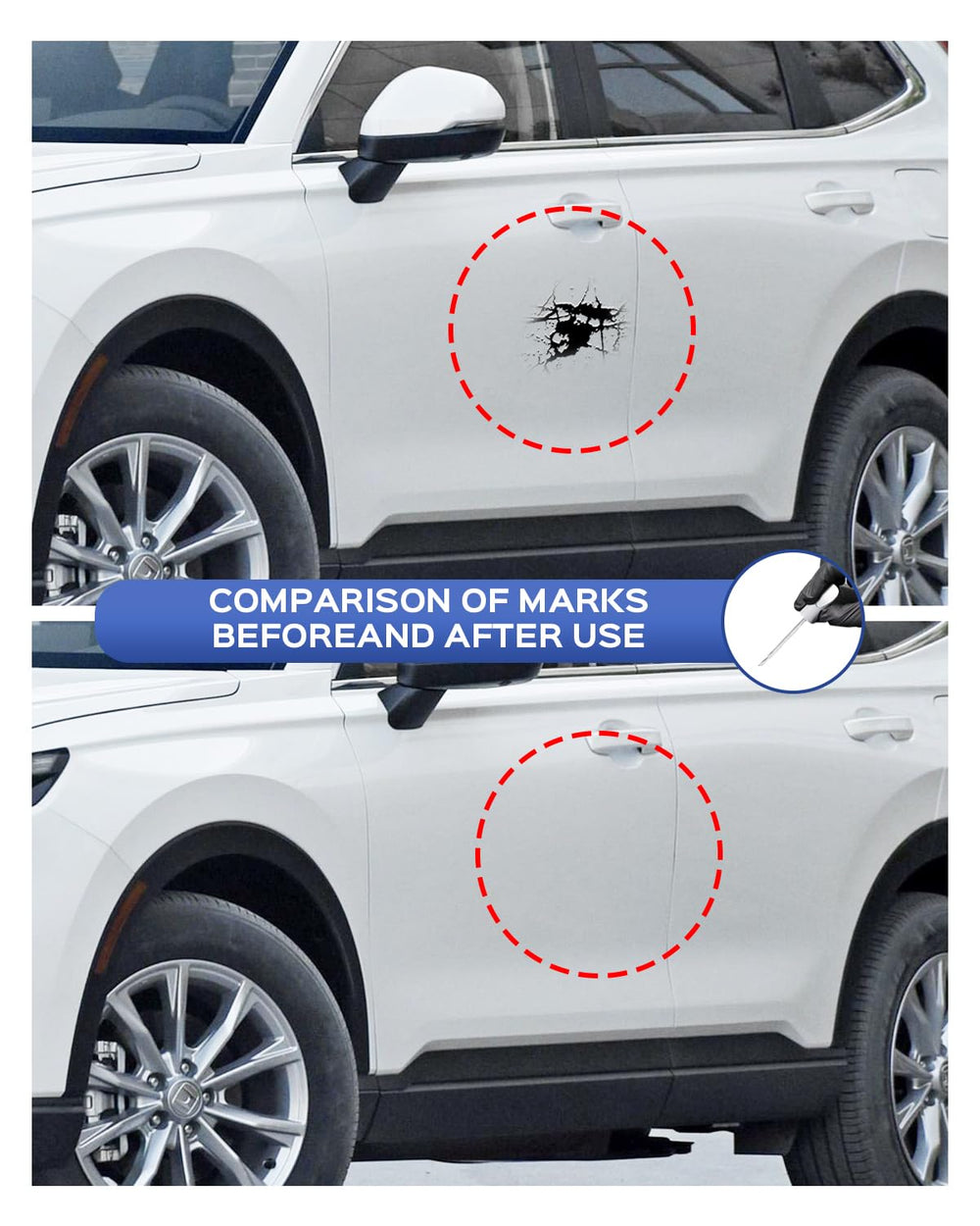 PARTS4EV B-593M three-step application makes quick touch-ups easy