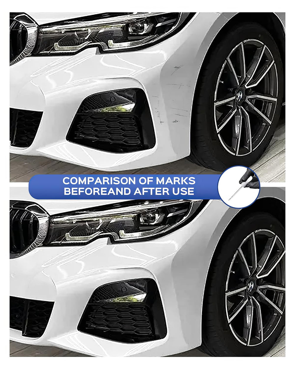 PARTS4EV Alpine White 300 finish on surface shows temperature-resistant durability.