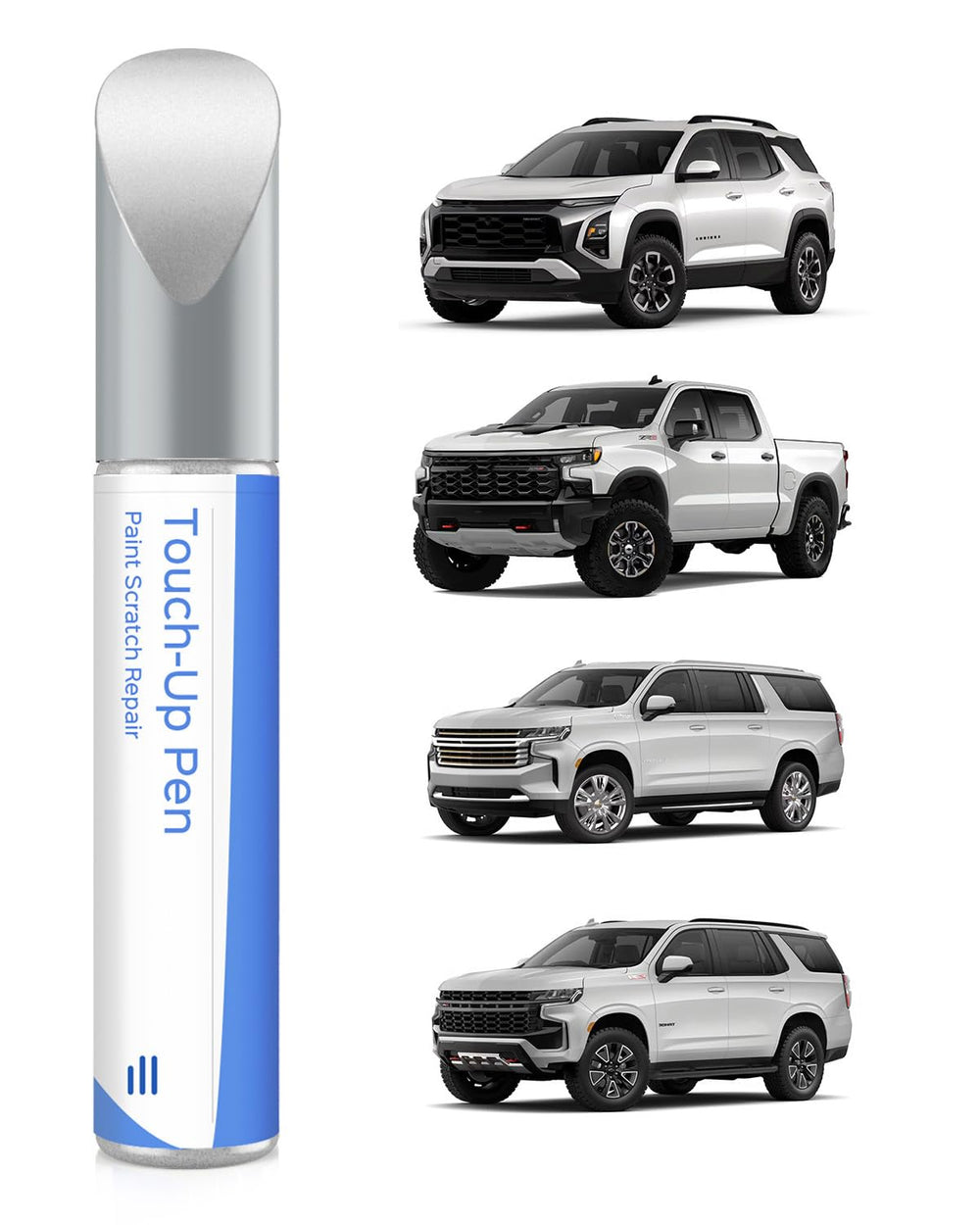 PARTS4EV G1W/WA140X iridescent white-pearl cap for Chevrolet touch-up.