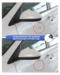 PARTS4EV G1W/WA140X scratch repair close-up on car panel.