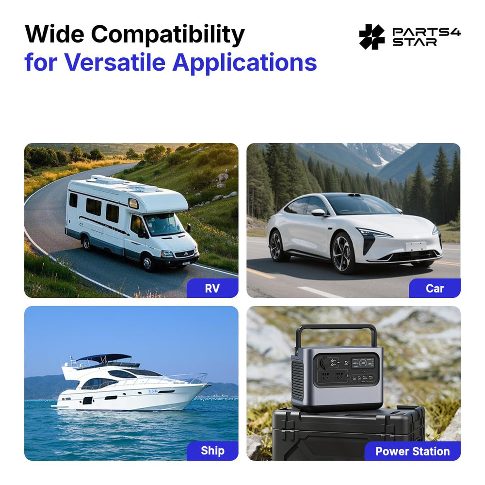 Parts4Star Starlink Mini car adapter rugged design suitable for RV and boat use.