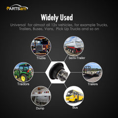 Partsam 10 pack marker lights with clear lenses for trailers