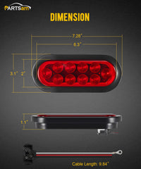 Partsam 10-pack delivers ready-to-install lights with hardware for quick trailer upgrades.