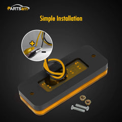 Partsam 12V DC compatibility lights for trucks, trailers, and RVs