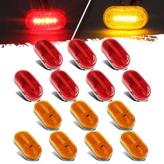 Partsam 14Pcs amber front corner marker light with enhanced visibility