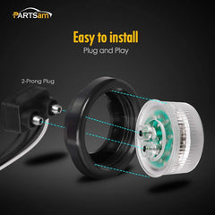 Partsam 2-pack amber marker light kit for travel trailers.