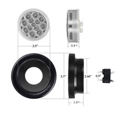 Partsam 2-prong plug marker light setup for screw-free installation