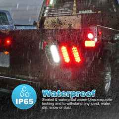 Partsam 24-LED oval tail light suited for trailers, RVs, and trucks