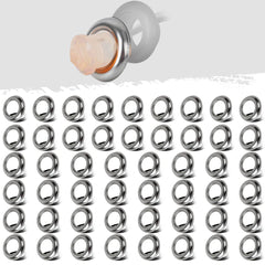 Partsam 3/4-inch round stainless steel trim ring chrome bezel enhances trailer lighting.