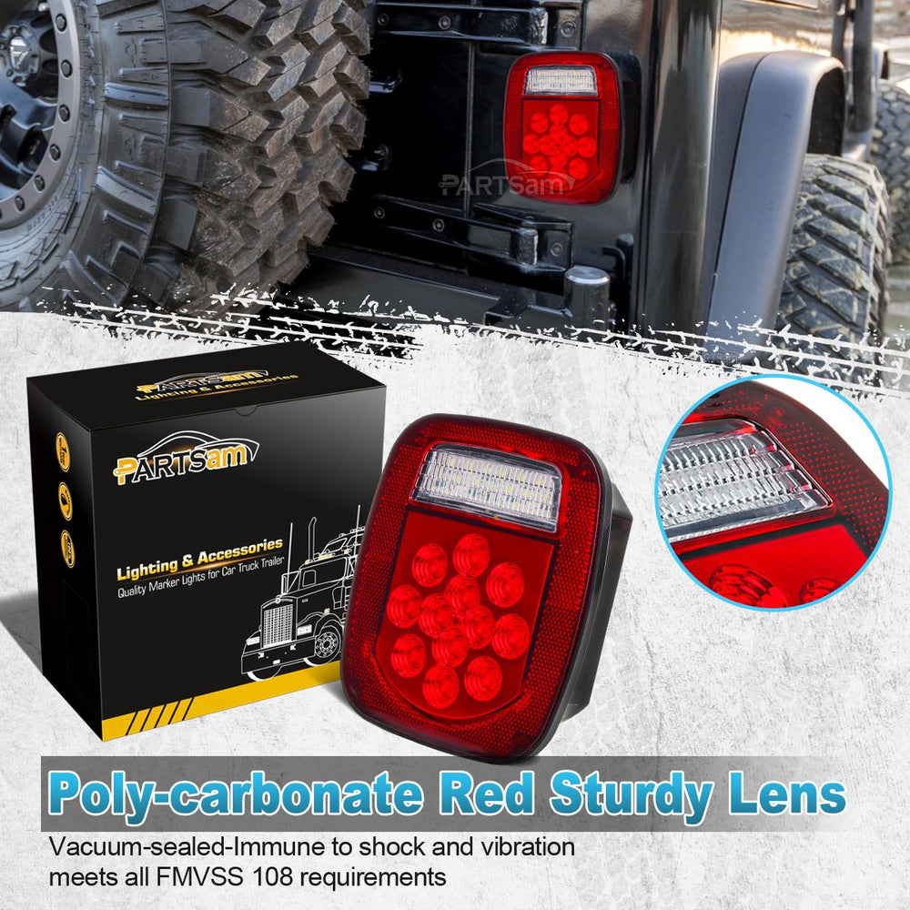 Partsam 39-LED close-up reveals durable, water-tight housing