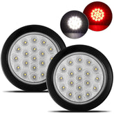 Partsam 4-inch round red stop light for trailers