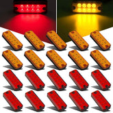 Partsam 4-inch amber LED side marker lights improve trailer visibility at night