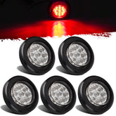 Partsam 5x2 LED marker light with red lens for trailer clearance