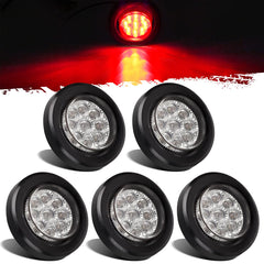 Partsam 5x2 LED marker light with red lens for trailer clearance