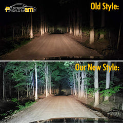 Partsam 6-inch LED light bar adjustable mount demonstrates flexible aiming