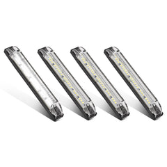 Partsam 6 inch LED strip light with 21 LEDs for versatile 12V vehicle lighting