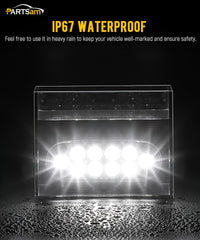 Partsam reverse backup light with white LEDs for clear visibility
