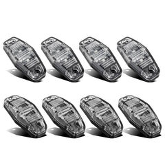 Partsam oval trailer marker light with red clear lens for universal 12V use.