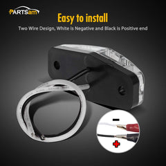 Partsam screw-hole spacing of 46mm for versatile mounting surfaces.