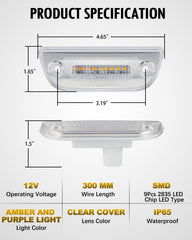 Partsam 9-LED cab light for heavy trucks and trailers enhances signaling.