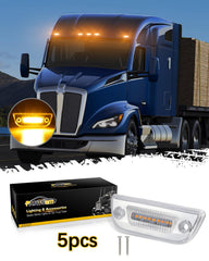 Partsam 9-LED cab light IP65 waterproof housing resists rain and snow.
