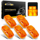 Partsam amber 10-LED marker light with double bullseye for trailer visibility