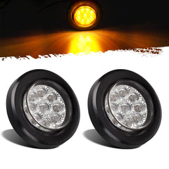 Partsam amber 9-LED marker light, flush mount for trailers.