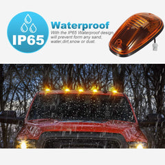 Partsam LED close-up showcasing brightness and uniform amber glow