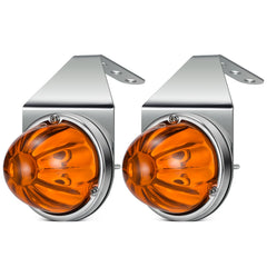 Partsam amber glass watermelon light with crisp lens enhancing turn signal clarity